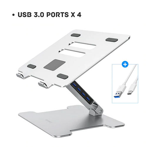 ErgoStand  - Stativ för bärbar dator/surfplatta med USB 3.0 Port HUB